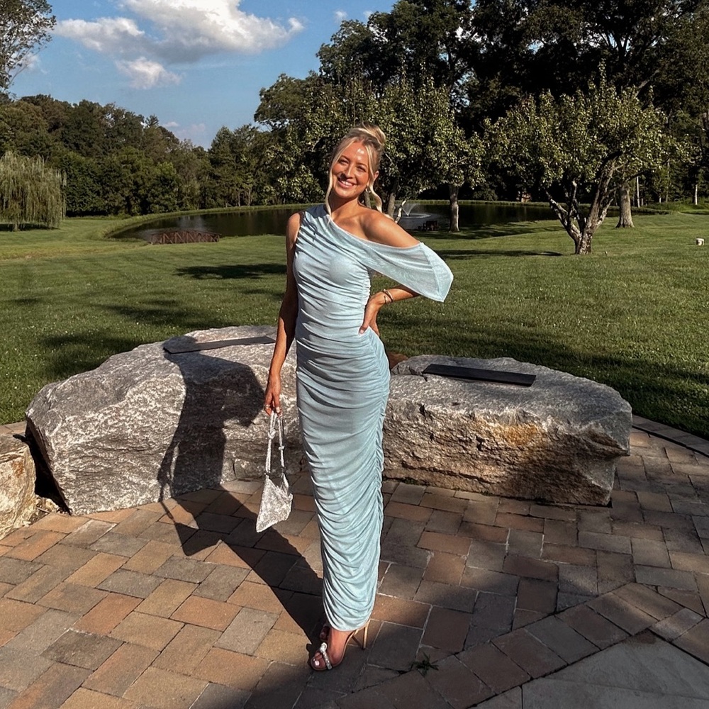Pretty Little Thing Ruched Maxi Dress
